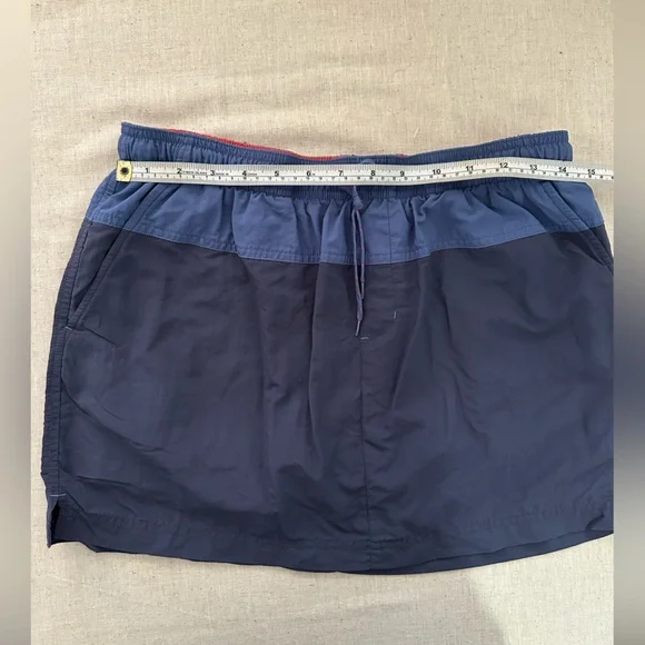 Columbia 90s Retro Two-Tone Blue Skirt With Built In Shorts And Drawstring M - Picture 3 of 8